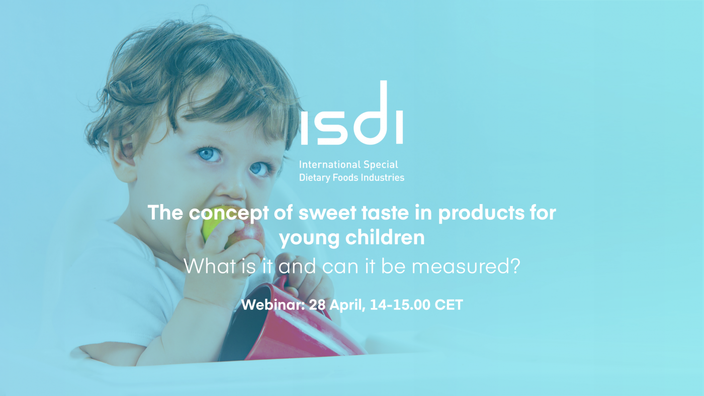 Join our webinar ‘The concept of sweet taste in products for young children: what is it and can it be measured?’ on 28 April