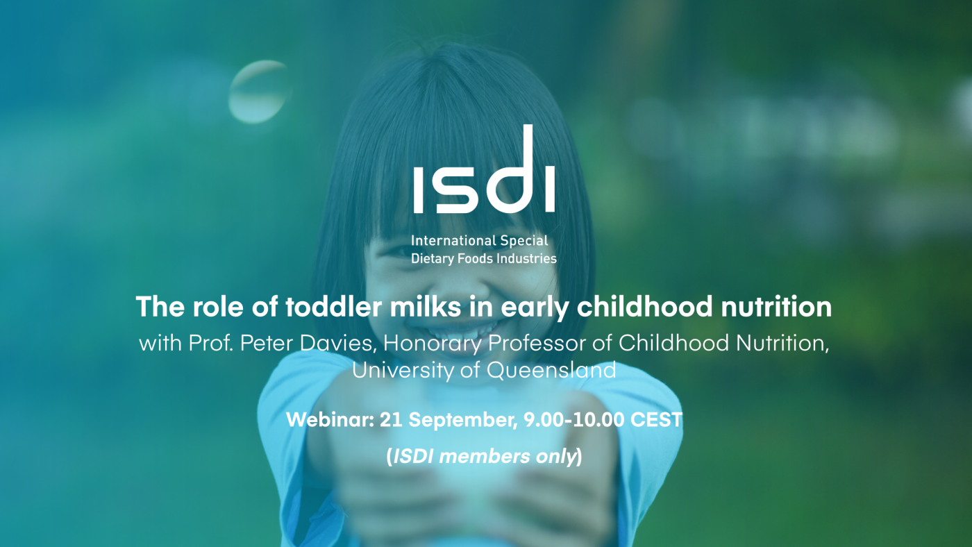 ISDI webinar: The role of toddler milks in early childhood nutrition